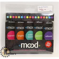 DOC JOHNSON 1OZ MOOD 5PK LUBRICANTS & GLIDES;