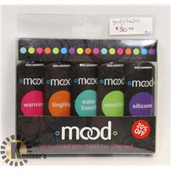 DOC JOHNSON 1OZ MOOD 5PK LUBRICANTS & GLIDES;