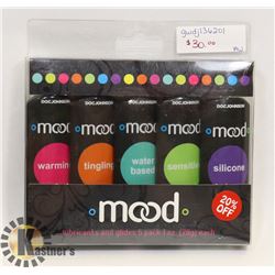 DOC JOHNSON 1OZ MOOD 5PK LUBRICANTS & GLIDES;