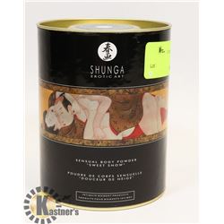 SHUNGA EROTIC ART 80Z CAN OF SENSUAL BODY POWDER