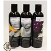 Image 1 : BUNDLE OF 3 237ML EDIBLE MASSAGE OILS; GUSHING