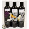Image 1 : BUNDLE OF 3 237ML EDIBLE MASSAGE OILS; GUSHING