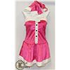 Image 1 : PEEKABOO 5PC WOMENS PINK SANTA THEMED