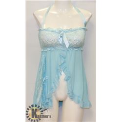 WOMENS 2PC BABY BLUE W/ LACEINTIMATE