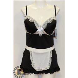 FANTASY LINGERIE WOMENS 2PC BLACK & WHITE