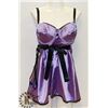 Image 1 : WOMENS 2PC LAVENDER INTIMATE SLEEPWEAR W/