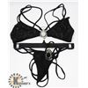 Image 1 : PEECABOO 2PC WOMENS BLACK BIKINI W/ SILVER