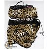 Image 1 : PEECABOO 3PC WOMENS CHEETAH PRINT & BLACK LACE
