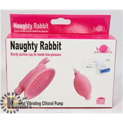 NAUGHTY RABBIT POWERFUL VIBRATING CLITORAL PUMP