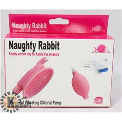 NAUGHTY RABBIT POWERFUL VIBRATING CLITORAL PUMP
