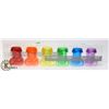 Image 1 : ADULT NOVELTY RAINBOW SHOT GLASS SET.