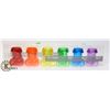 Image 1 : ADULT NOVELTY RAINBOW SHOT GLASS SET.