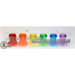 ADULT NOVELTY RAINBOW SHOT GLASS SET.