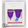 Image 1 : INTIMATE + CARE 2PC MENSTRUAL CUP SET. JIMMYJANE;