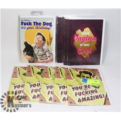 PACK OF ASSORTED ADULT NOVELTY GREETING CARDS