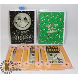 PACK OF ASSORTED ADULT NOVELTY GREETING CARDS