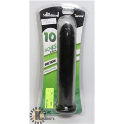 THE STANDARD 10" SUCTION BLACK DILDO