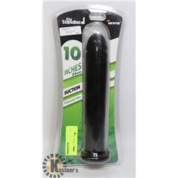 THE STANDARD 10" SUCTION BLACK DILDO
