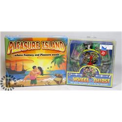 2PK OF ADULT BOARD GAMES; PLEASURE ISLAND & THE