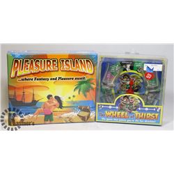 2PK OF ADULT BOARD GAMES; PLEASURE ISLAND & THE