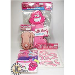 LARGE BUNDLE OF ASSORTED ADULT NOVELTY PARTY