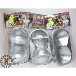 LOT OF 3 BOOBIE CAKE PANS
