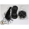 Image 1 : 3PC BONDAGE SET IN BLACK SHEER BAG