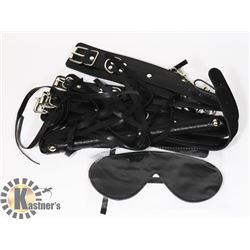 4PC BONDAGE SET IN BLACK SHEER BAG