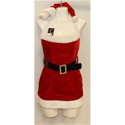 PEECABOO 4PC WOMENS ADULT THEMED RED SANTA COSTUME