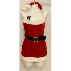 PEECABOO 4PC WOMENS ADULT THEMED RED SANTA COSTUME