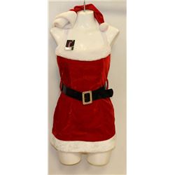 PEECABOO 4PC WOMENS ADULT THEMED RED SANTA COSTUME