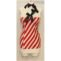 PEECABOO 4PC WOMENS ADULT THEMED RED SANTA COSTUME