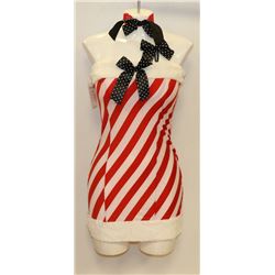 PEECABOO 4PC WOMENS ADULT THEMED RED SANTA COSTUME
