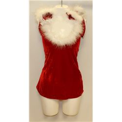PEECABOO 3PC WOMENS ADULT THEMED RED SANTA COSTUME