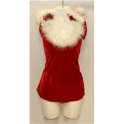 PEECABOO 3PC WOMENS ADULT THEMED RED SANTA COSTUME