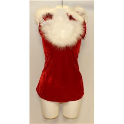 PEECABOO 3PC WOMENS ADULT THEMED RED SANTA COSTUME