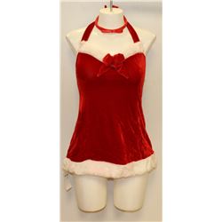 PEECABOO 2PC WOMENS ADULT THEMED RED SANTA COSTUME