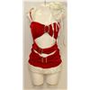 Image 1 : PEECABOO 3PC WOMENS ADULT THEMED RED SANTA COSTUME