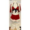 Image 1 : PEECABOO 5PC WOMENS ADULT THEMED RED SANTA COSTUME