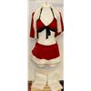 Image 1 : PEECABOO 5PC WOMENS ADULT THEMED RED SANTA COSTUME