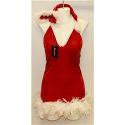 PEECABOO 2PC WOMENS ADULT THEMED RED SANTA COSTUME