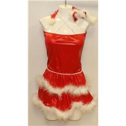 PEECABOO 2PC WOMENS ADULT THEMED RED SANTA COSTUME