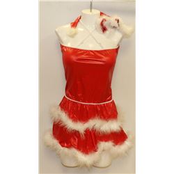 PEECABOO 2PC WOMENS ADULT THEMED RED SANTA COSTUME