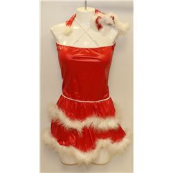PEECABOO 2PC WOMENS ADULT THEMED RED SANTA COSTUME