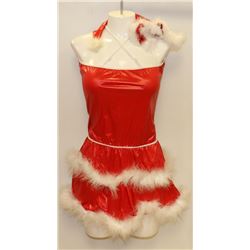PEECABOO 2PC WOMENS ADULT THEMED RED SANTA COSTUME