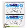 Image 1 : LOT OF 2 PAIRS OF HANDCUFFS WITH KEYS