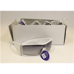 TRAY OF 11 DESIGNER STYLE SUNGLASSES; WHITE