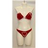 Image 1 : PEECABOO 2PC WOMENS RED SANTA THEMED COSTUME.