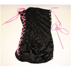 PEECABOO 1PC WOMENS BLACK & PINK LACE UP