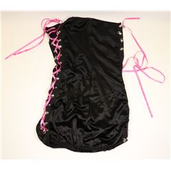 PEECABOO 1PC WOMENS BLACK & PINK LACE UP